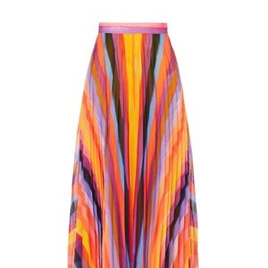 Milly Otha Sunset accordion pleat skirt